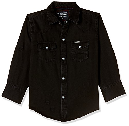 Image of Gini & Jony Baby-Boy's Solid Regular Fit Shirt