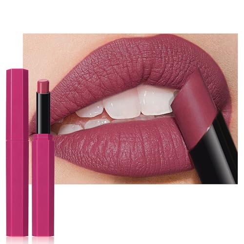 JUAAZIN Bean Paste Gray Pink Matte Lipstick Crayon