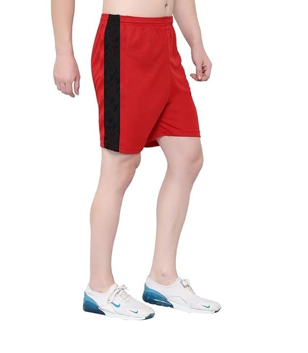 Image of BLUE STAR SHARK Athletic Sports Short || Shorts for Men with Zip Pockets ||Quick Dry || Lightweight Activewear Shorts