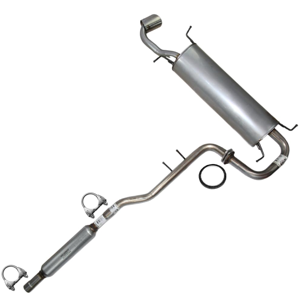 Exhaust Resonator Pipe and Muffler Compatible for 2009-2015 Toyota Venza 2.7L | Stainless Steel | Northeastern Exhaust | Free Clamps and Gasket