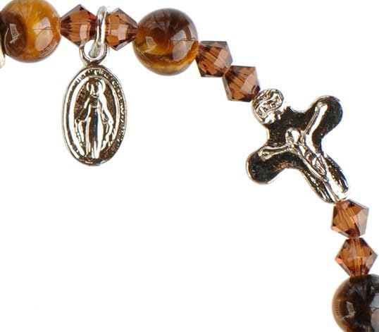 Tiger Eye 6mm Rosary Bracelet - Image 2