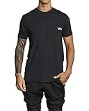 RVCA Men's Sport Vent Short Sleeve Crew Neck T-Shirt, Black, L