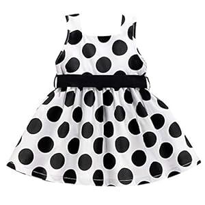 Camidy Meisje Mode Jurk Zomer Kids Peuter Meisje Polka Gestippelde Mouwloos Casual Jurk Baby Feestjurk
