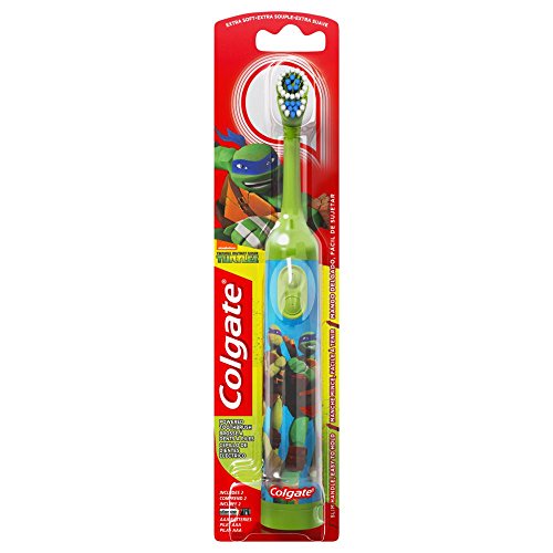 Colgate Kids Power Toothbrush, Teenage Mutant Ninja Turtles, Extra Soft, color and design may vary