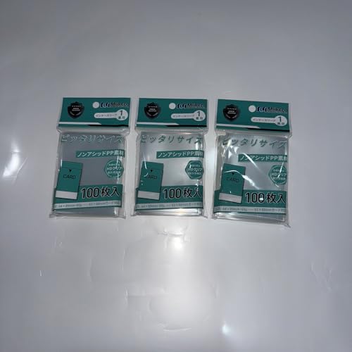 Mlikero インナースリーブ 300枚 パーフェクトサイズ クリアとソフト トレカスリーブ ポケカ対応 一重目・64×89mm