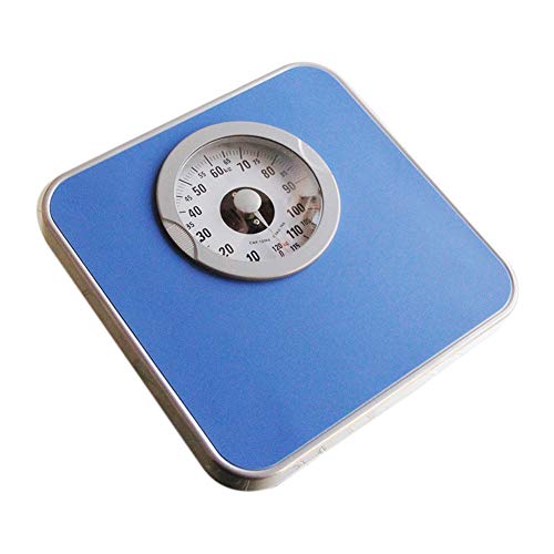 Básculas analógicas, báscula de marcación Sanitaria, Estructura mecánica de precisión, Mide hasta 265 LB / 120 kg, Uso médico bariátrico Doble, fácil de Limpiar, sin batería, Negro, Azul
