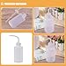SHINEOFI 2pcs White 250ml Plastic Squeeze Wash Bottles with Angled Spout for Lab Cleaning and Plant Watering, Portable Small Liquid Dispensing Bottles for Industrial and Scientific Use
