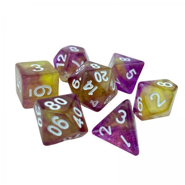 Toy 3x7x Game Dices Luminary Engraved Assorted for Roll Playing Games Style A Game Pieces, Parts-image-39