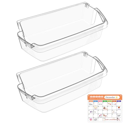 Image of [2 PACK] UPGRADED W10803530 Refrigerator Door Bin Compatible with Whirlpool Refrigerator Door Shelf Bin WRT311FZDW01 WRT311FZDW00 WRT311FZDW02 WRT311FZDM00 WRT311FZDB02 Maytag Fridge Shelf Replacement