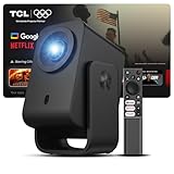 TCL C1 Google TV ポータブルプロジェクター ネイティブ1080P対応 / 内蔵ジンバル搭載/Google TV公式認証/Wi-Fi・Bluetooth対応/完全密閉型光学エンジン/オートフォーカス / 8Wドルビーデジタルオーディオ / 最大120インチ投影 / 天井投影対応