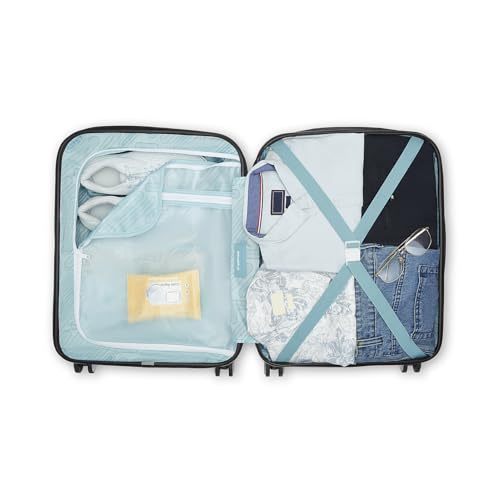 Image of uppercase Helix Solid (Cabin) 56Cm Textured Trolley Bag with Combination Lock, 8 Wheels, Eco Polycarbonate Luggage, Laundry Compartment, Durable Design for Travel - Suitcase for Men & Women Grey