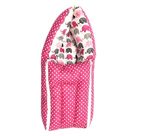 Image of by Urban Space 100% Cotton Baby Sleeping Bag, Reversible Bag, 3 in 1 Usage Baby Cotton Bed Cum Sleeping Bag, Carry Bag, Baby Wrapper Size - 68 x 50 x 15 cm