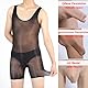 BESYFAY Herren 8 Den Ärmellose Nylon Bodystocking Öl Glänzend Ultradünnes GanzköRper Strumpfhose
