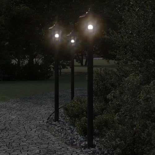 Lampes d'extérieur acier inoxydable 120 cm bornes haut de gamme avec diffuseur E27 - 2