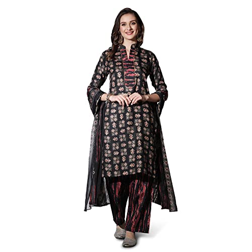Image of GRECIILOOKS Women Kurta Set with Dupatta for Women | Kurti Set for Women | Festive Kurta Set for Women | Regular Fit Kurta