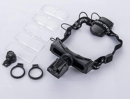 Lupa de joyería manos libres contra la fatiga visual con luz LED integrada 4