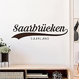Saarbrücken Saarland Wandtattoo Wandaufkleber Wall Sticker - Dekoration, Küche, Wohnzimmer, Schlafzimmer, Badezimmer