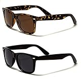 Retro Rewind Classic Polarized Sunglasses 2-Pack Black & Tortoise