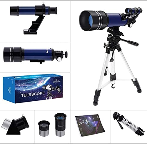 Telescopio refractor astronómico 70mm con trípode ajustable miniatura 5