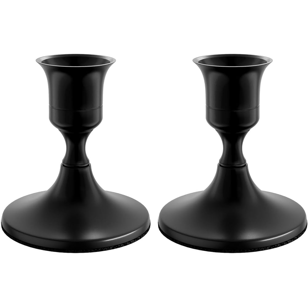 CTRLZS Taper Candle Holders,Vintage Metal Candlestick Holders for Dinner Room Table Centerpiece or Mantel Wedding Party Decor,A