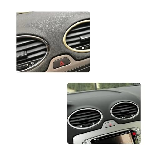Autocollants Focus 2 MK2 rénovation grille aération climatisation ternie argent - 7