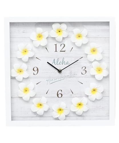 FrangiPani Clock　掛け時計　プルメリア　ピンク　ハワイアン FrangiPani Clock 掛け時計 プルメリア ピンク ハワイアン