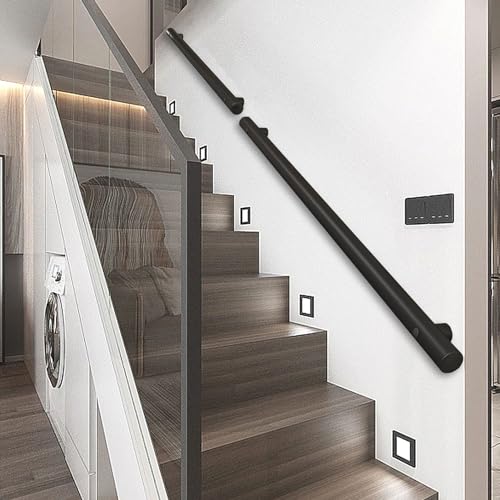 Rampe d'escalier extérieure murale en inox kit complet de 4 mètres
