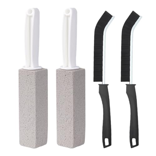 2 Pièces Pierre Ponce WC, Nettoyant Wc, Detartrant Wc Efficace, Pumice Toilette, avec 2 Brosses de Nettoyage