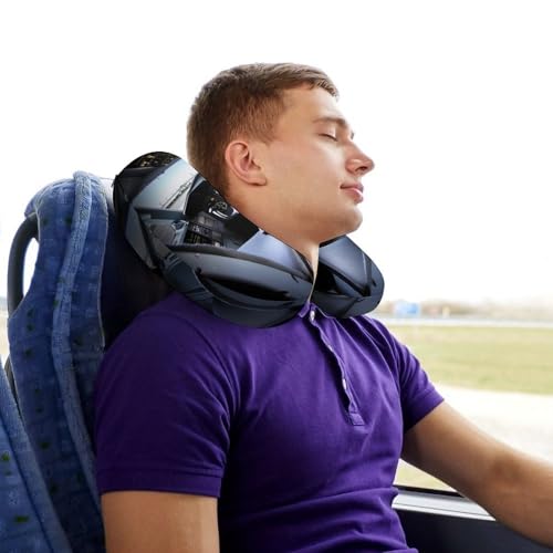 Almohada de viaje espuma viscoelástica tamaño único miniatura 7