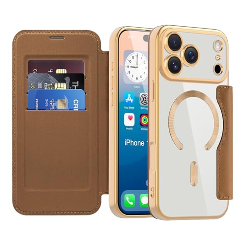 Coque Magsafe iPhone 2025 Pro Max antichoc avec étui portefeuille RFID