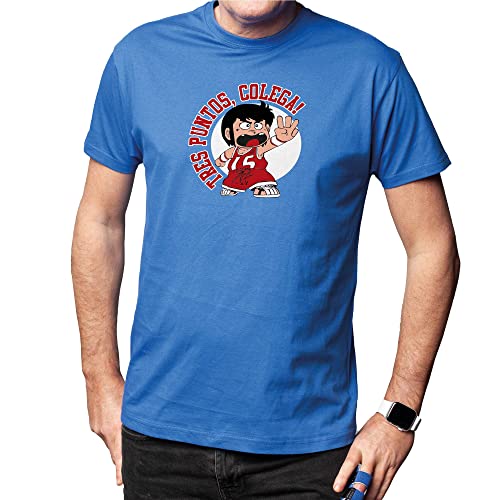 Camisetas EGB Camiseta Adulto/Niño Robot Mazinger Z ochenteras 80´s Retro Tallas Especiales (M, Azul)
