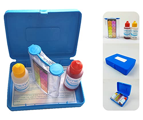 Kit Estojo Teste Medidor De Ph E Cloro Para Água De Piscinas - 0312 Netuno