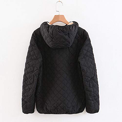 sandbank Ladies' Plaid Lamb Fleece Hooded Warm Cotton Jacket.2