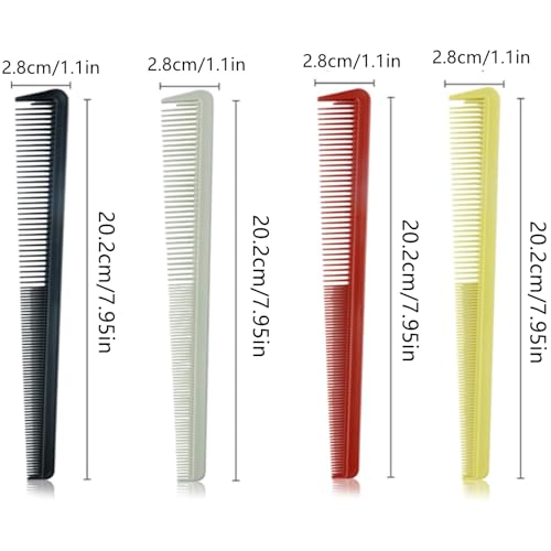 Set de 4 Peines Barbería Antiestáticos Resistentes al Calor miniatura 2