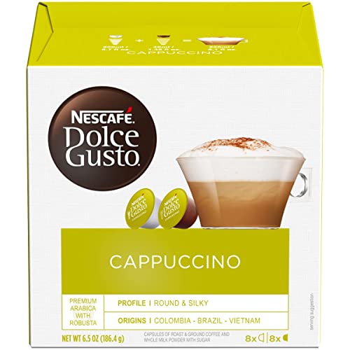 Nescafe Dolce Gusto Coffee Pods, Cappuccino, 16 Capsules, Pack Of 3 #TOP6