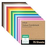 Cricut® Value Cardstock, Rainbow Sampler - 12 in x 12 in (75 Sheets)