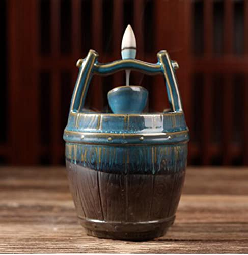 Brûleur d'encens à refoulement sable violet cascade pour décoration zen de maison - 5