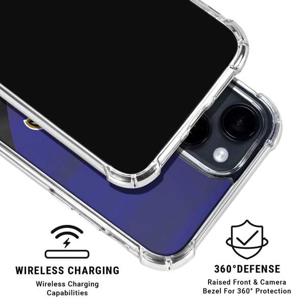 Skinit Clear Phone Case Compatible with iPhone 14 - Officially Licensed NFL Baltimore Ravens Design