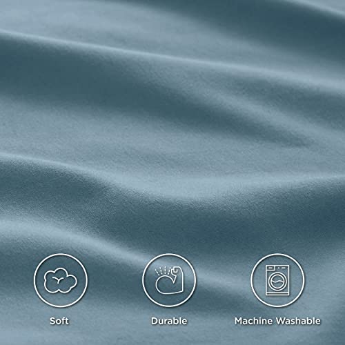 Bedsure Queen Sheet Set - Soft 1800 Sheets For Queen Size Bed, 4 Pieces Hotel Luxury Mineral Blue Sheets Queen, Easy Care Polyester Microfiber Cooling Bed Sheet Set #TOP7