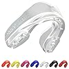 SAFEJAWZ Sports Mouthguard Slim Fit Adult and Junior Mouth Guard with Case for Boxing Basketball Lacrosse Football MMA Martial Arts Hockey and All Contact Sports Adult 12 Years Clear
