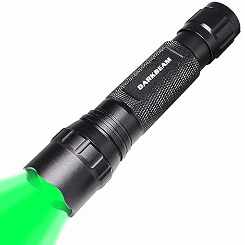 DARKBEAM Zielone światło latarka taktyczna LED, ładowana przez USB