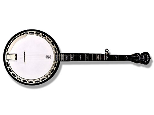 バンジョー型ステッカー(ミュージック ブルーグラス カントリー フォークラブ バンド楽器)