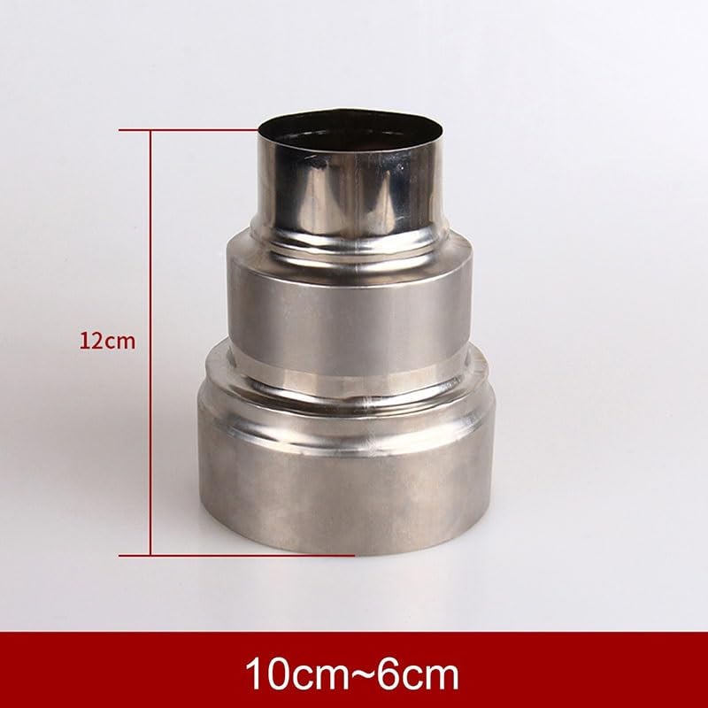 Adaptateur Réducteur Conduit, Adaptateur de cheminée 1 pièce, tuyau de réduction d'extension, grande tête à petite(10cm~6cm)
