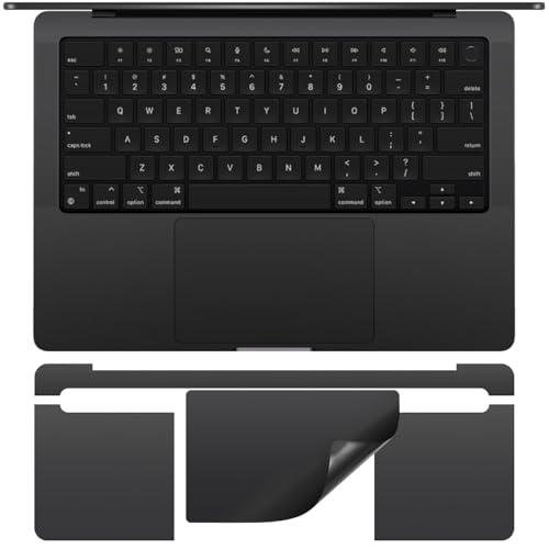 Image of CaseBuy Palm Rest Vinyl Skin Protector (3 in 1) for MacBook Pro 14 inch M4 M3 Pro /Max A2918 A2992 A3401 A3112 A3185 2024 2023 with Touch Keyboard Cover Scratch Resistant