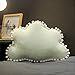 hokkk Palline da Neve Cuscini in Peluche Colori Caramelle Nuvola Corona Luna Stella a Forma di Cuore Cuscino Camera Lettino Decor Biancheria da Letto 50 cm * 30 cm Nuvola Verde