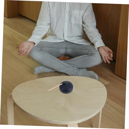 Mini Steel Tongue Drum portátil azul para meditación miniatura 5
