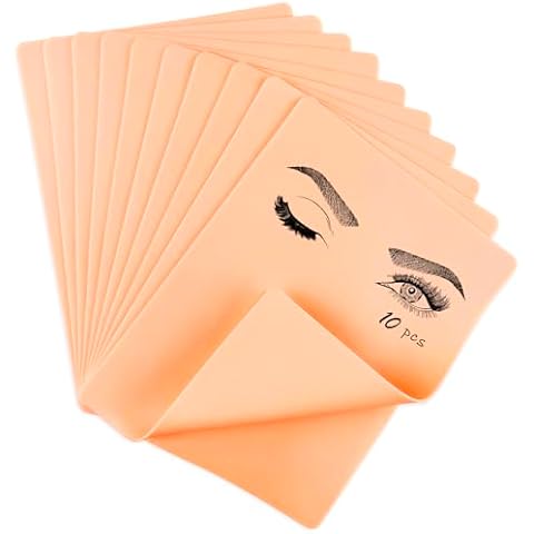 10pcs Tattoo Practice Skin, maseyboc Tattoo Skin Practice Double Sides Flexible, Fake Skin Tattoo for Tattoo Supplies, Practice Skin for Practicing for Beginners and Experienced Artists Blank Cover