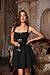 Scarlet Darkness Corset Mini Dress for Women Teens 2026 Summer Ruffle Sundress Graduation Homecoming Dresses Black XXL