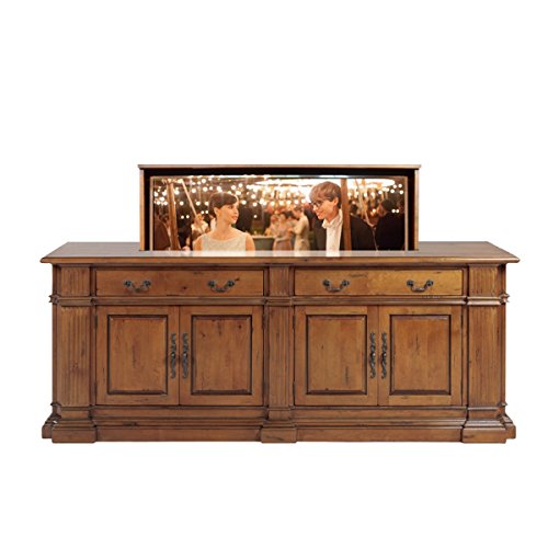 Tv Lift - Handcrafted Highland Park Tv Lift Cabinet (55" Or Smaller Tv Capacity) #TOP1