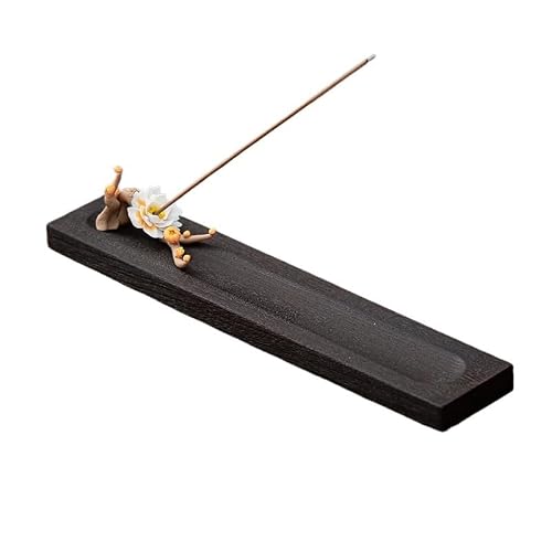 Incense Holder Base Ceramic Lotus Incense Holder Indoor Simple Lying Burner Seat Tea Table Zen Decoration Ornaments